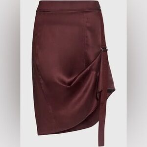 Public School New York 100% Silk Sana Belt Skirt